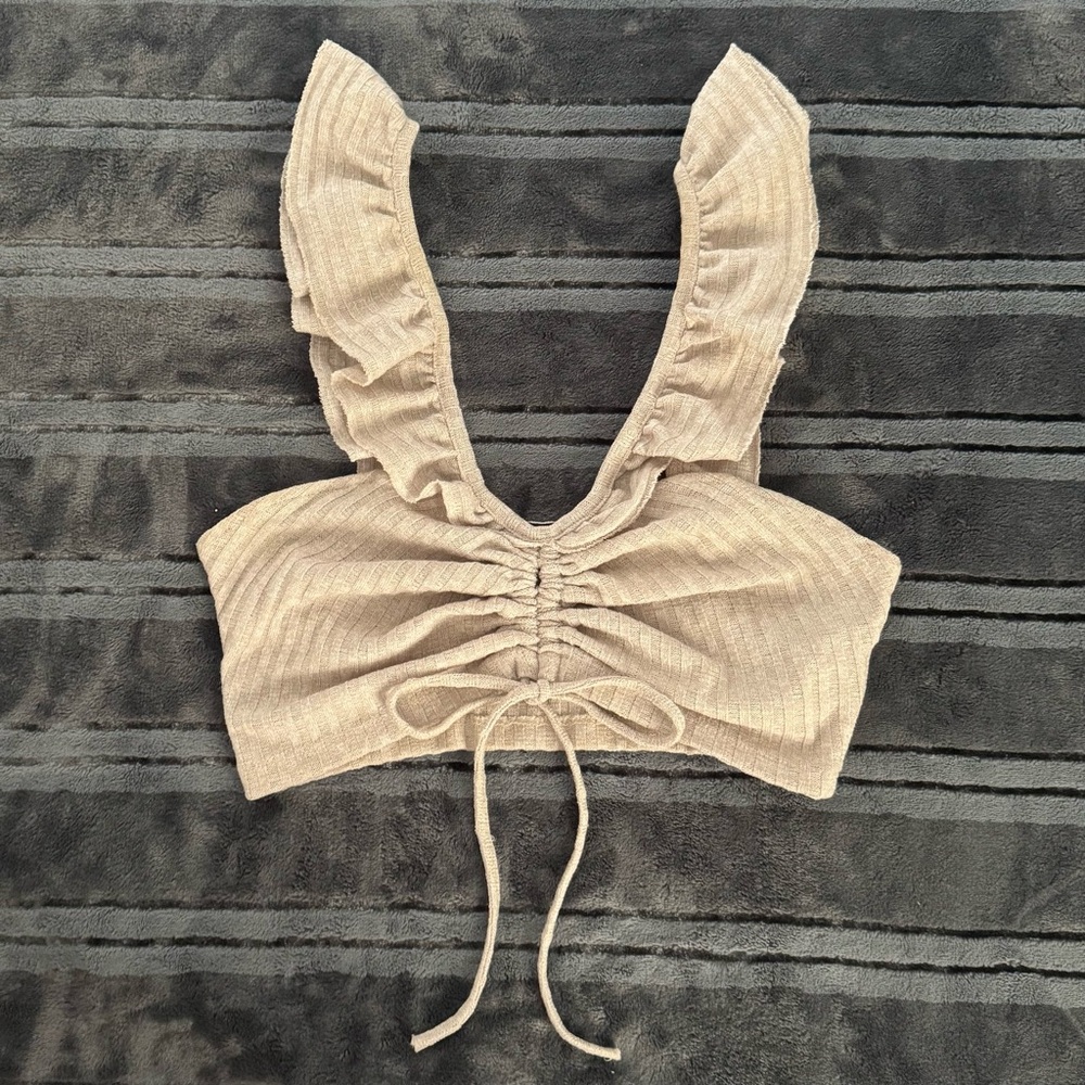 Zara Ruffle Crop Top